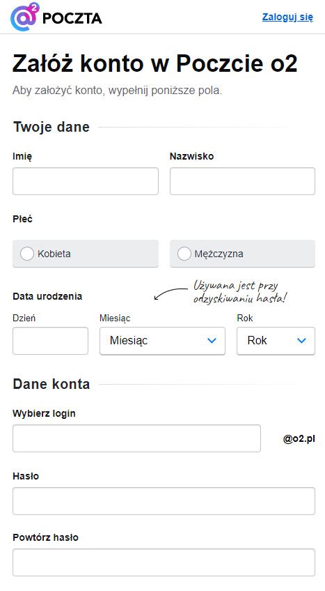 poczta o2 rejestracja|o2